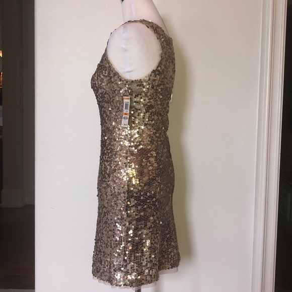 INC International Concepts Gold sequined dress NWT - Picture 2 of 6